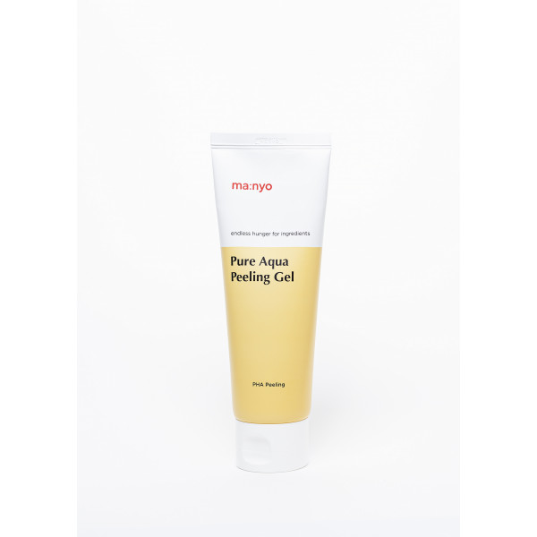 Manyo Factory / Мягкая пилинг-скатка Pure Aqua Peeling Gel, отшелушивающий пилинг гель для лица очищающий с гиалуроновой и PHA-кислотой для сияния кожи